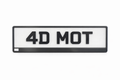 4D Style Number Plate – Premium Raised Letter Plate