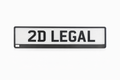 2D Legal Number Plate – Standard Road Legal Plate (UK)