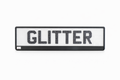3D Glitter Gel Number Plate – Raised Sparkle Gel Letters