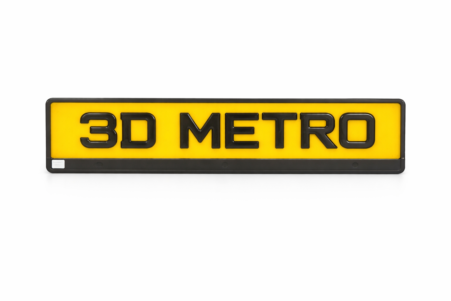 3D Gel Number Plate – Raised Gloss Gel Letters (UK Style)