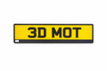 3D MOT Legal Number Plate – Raised Gel Road Legal Plate