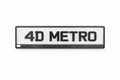 4D Number Plate – Raised Acrylic Letters (Premium 4D Plate)